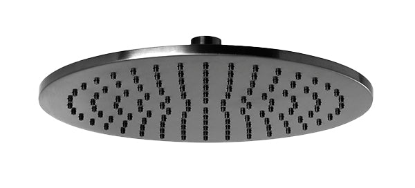 JTP VOS 250mm Round Overhead Shower Head - Brushed Black