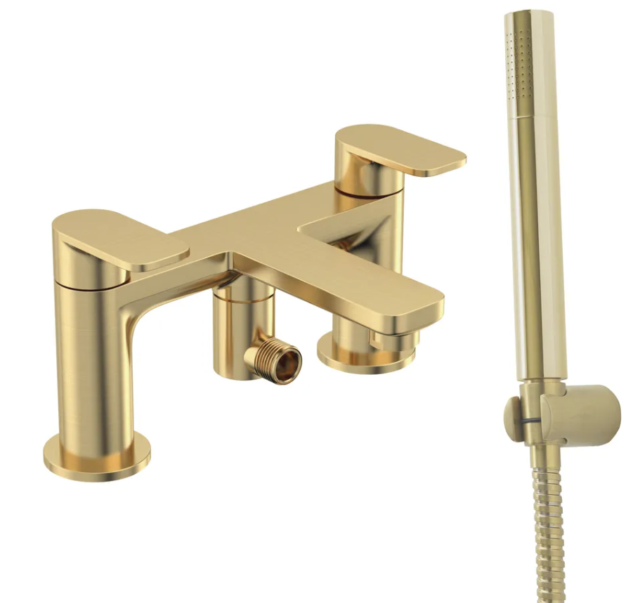 Savour Deck Mounted Bath Shower Mixer Tap