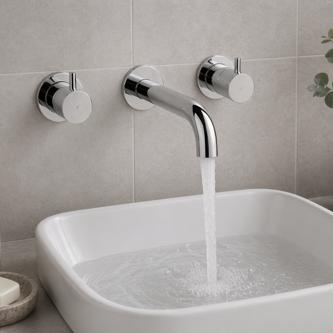 Chrome Basin Taps
