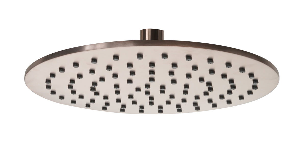 JTP VOS 250mm Round Overhead Shower Head - Brushed Bronze