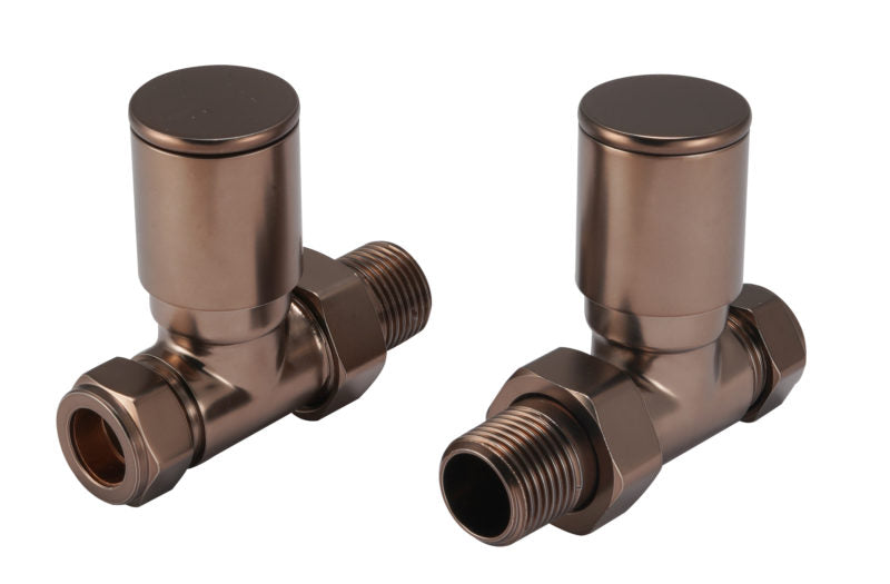 JTP VOS STRAIGHT RADIATOR VALVE - Brushed Bronze