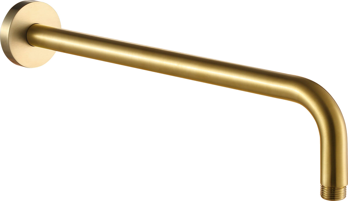 JTP VOS 400mm Wall Mounted Shower Arm - Brushed Brass
