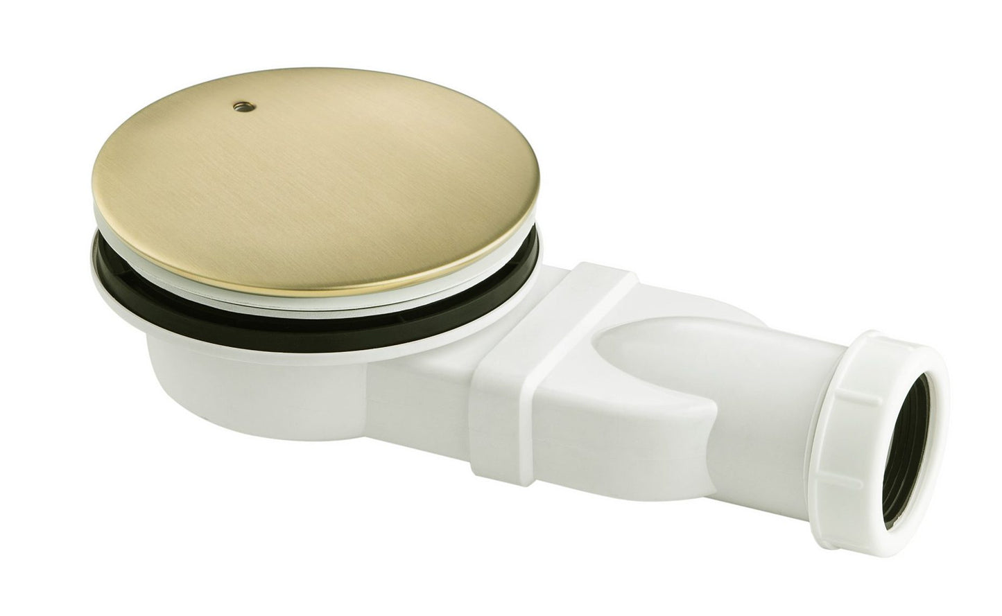 JTP VOS Slim Shower Waste accessory with metal grate and compact design for shower drainage installation.