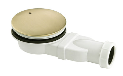JTP VOS Slim Shower Waste accessory with metal grate and compact design for shower drainage installation.