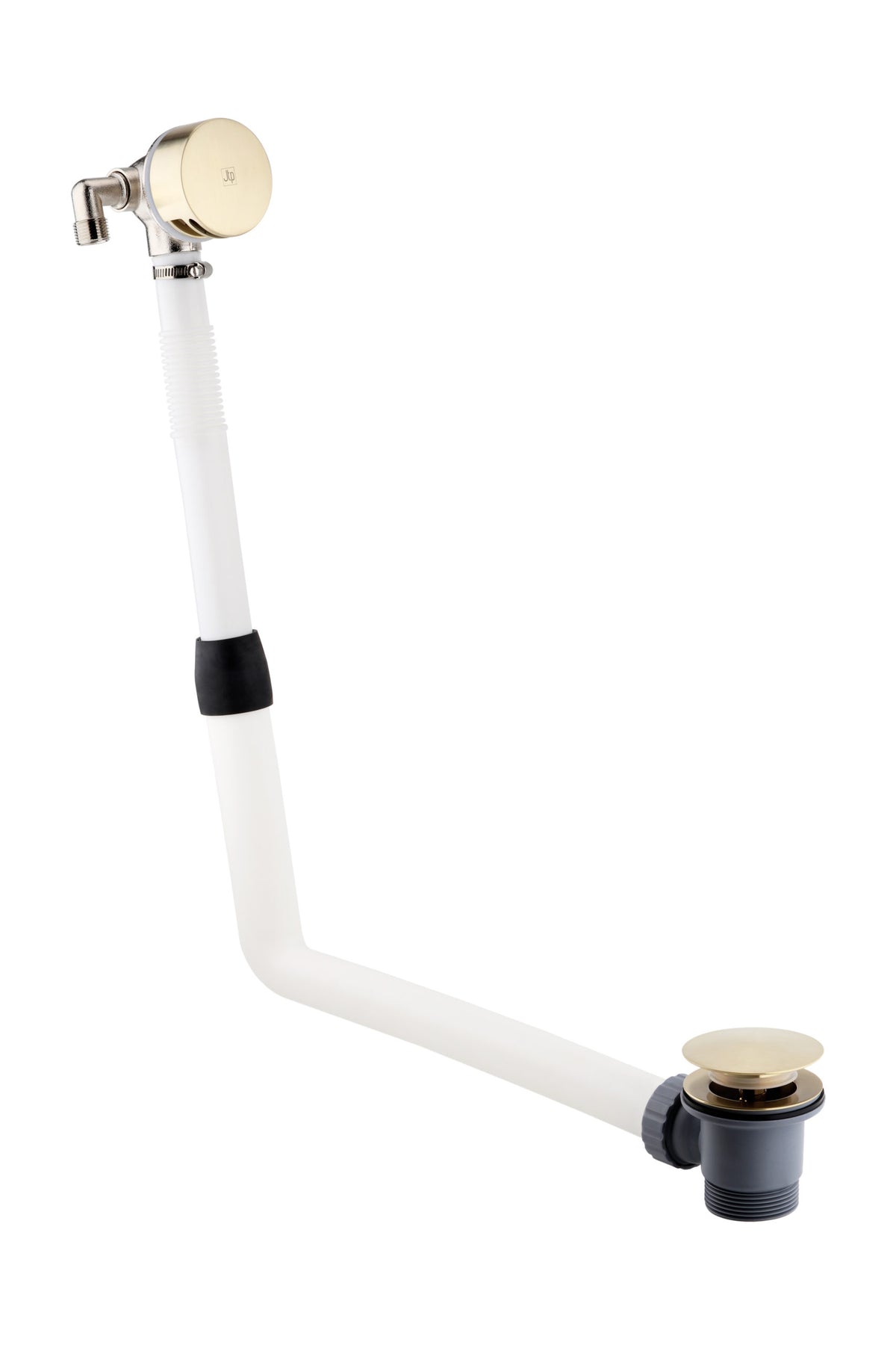 JTP VOS Overflow Bath Filler with Click Clack Waste - Brushed Brass