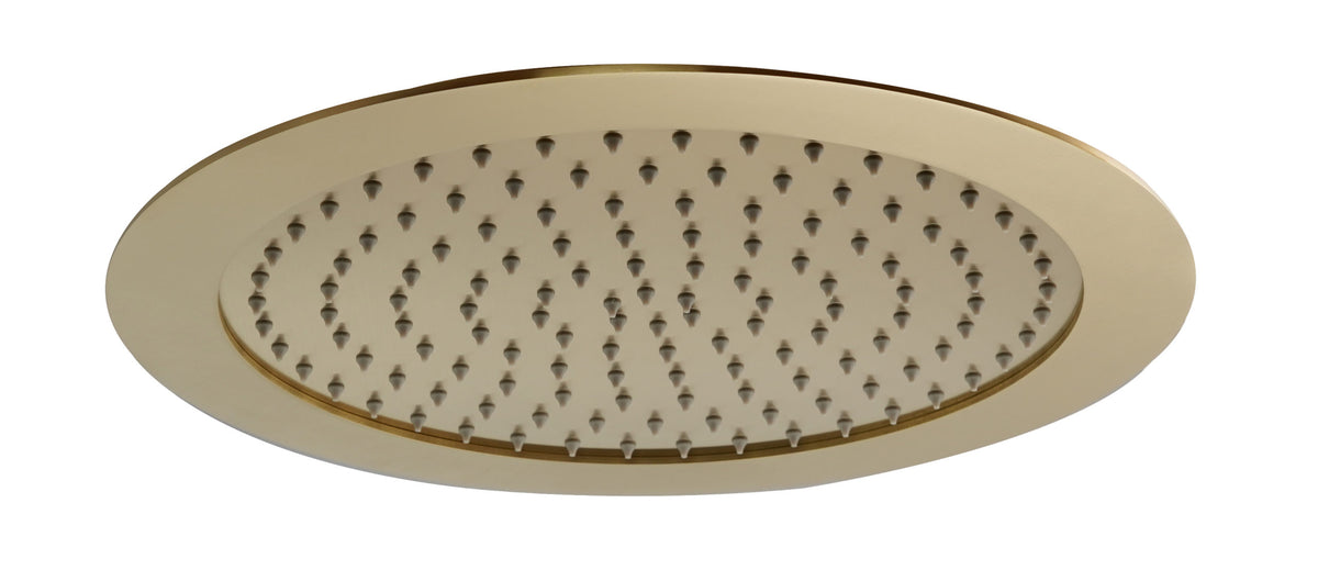 JTP VOS 300mm Ceiling Mounted Overhead Shower - Brushed Brass