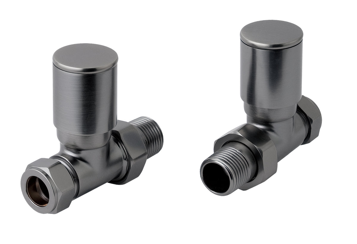 JTP VOS STRAIGHT RADIATOR VALVE - Brushed Black
