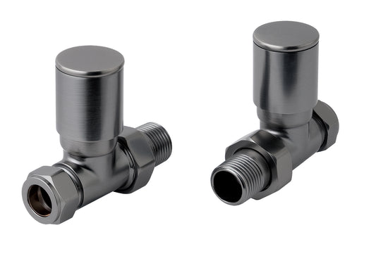 JTP VOS STRAIGHT RADIATOR VALVE - Brushed Black