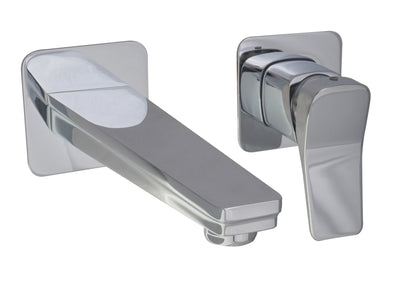 JTP HIX Single Lever Wall Mounted Basin Mixer Tap