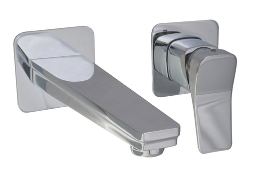 JTP HIX Single Lever Wall Mounted Basin Mixer Tap