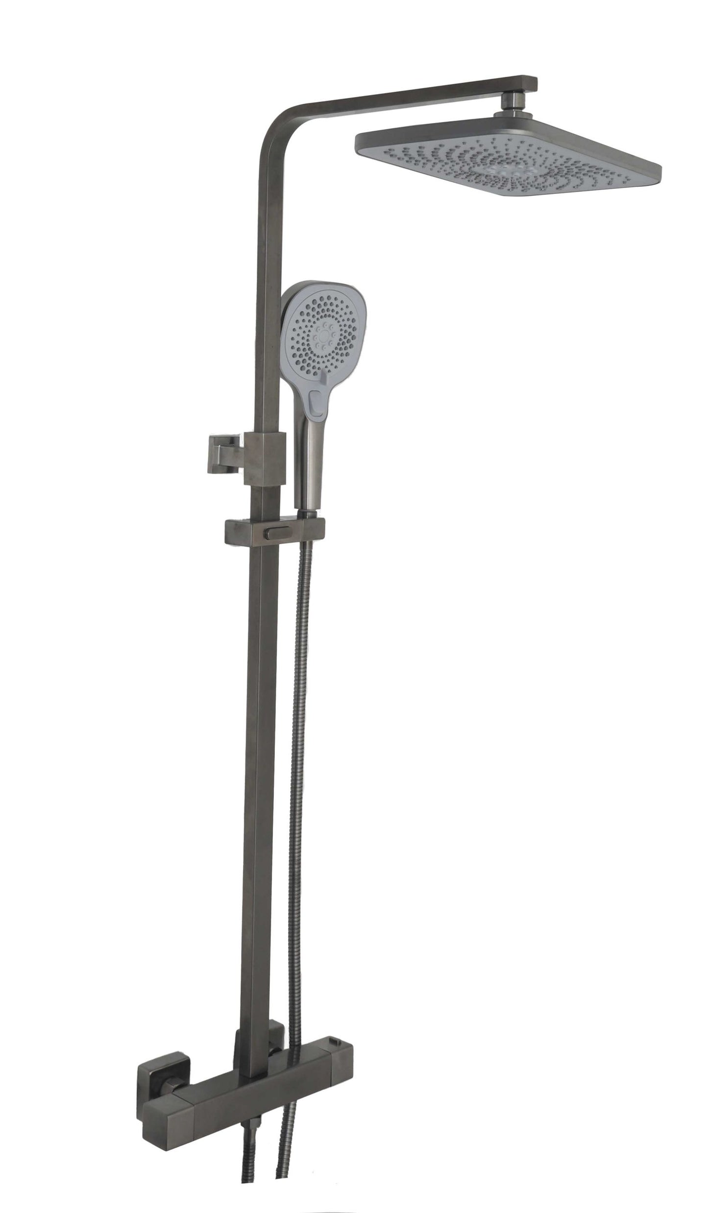 JTP HIX Thermostatic Bar Valve with 2 Outlets, and Multifunction Shower Handle