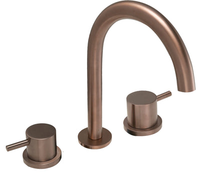 JTP VOS 3 Hole Deck Mounted Basin Mixer Tap