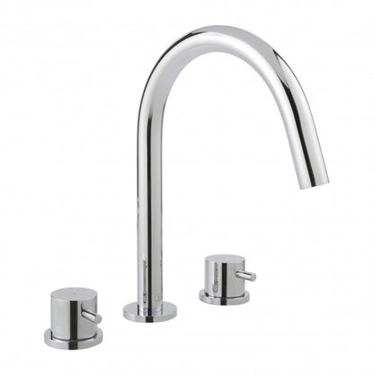 JTP Florence 3 Hole Deck Mounted Bath/Basin Filler Tap Chrome