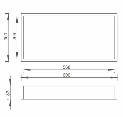 JTP VOS Shower Niche 600 x 300mm