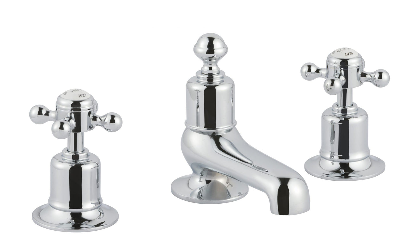 JTP Grosvenor Cross Grosvenor Cross 3 Hole Deck Mounted Bath Filler Tap