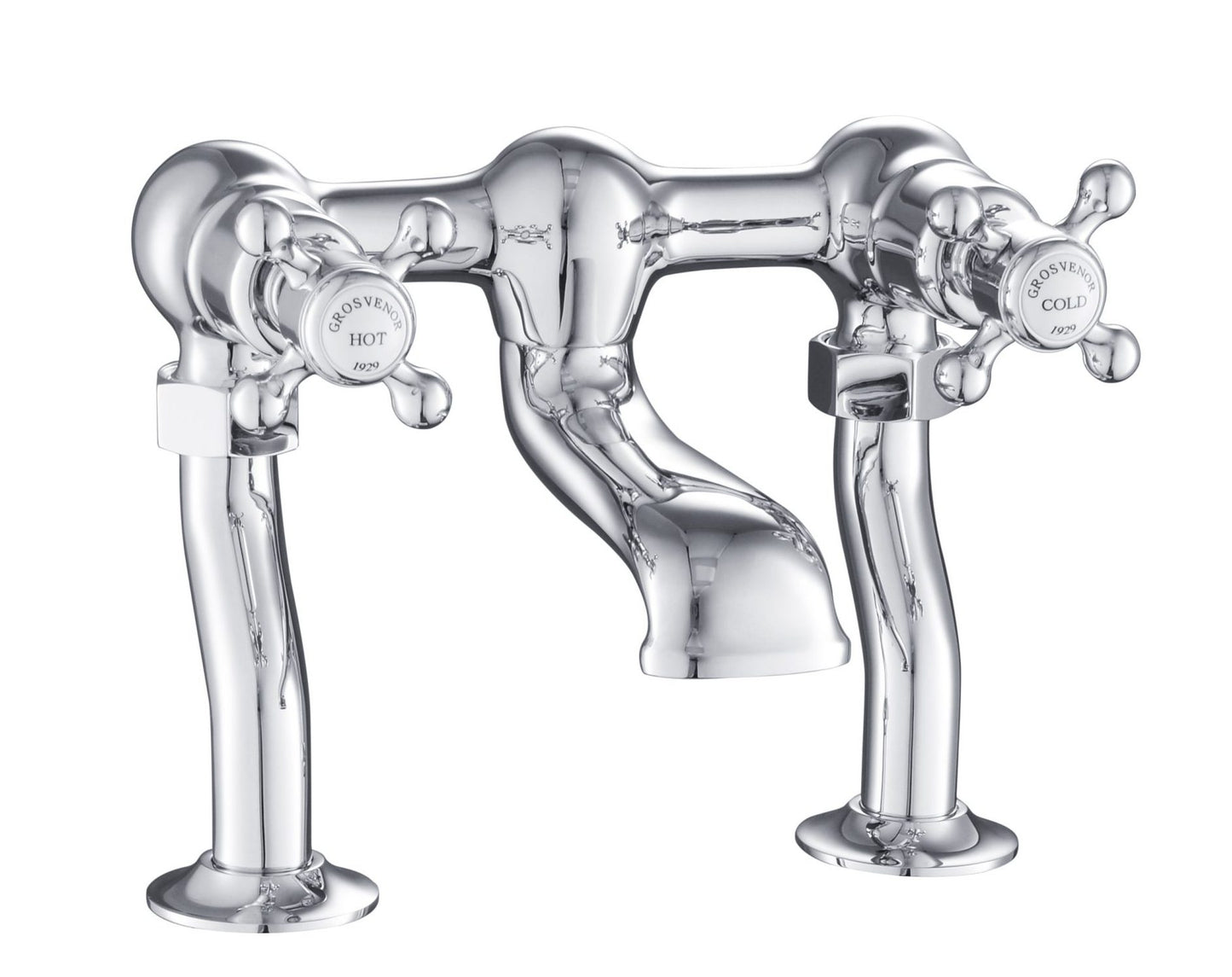 JTP Grosvenor Cross Deck Mounted Bath Filler Tap