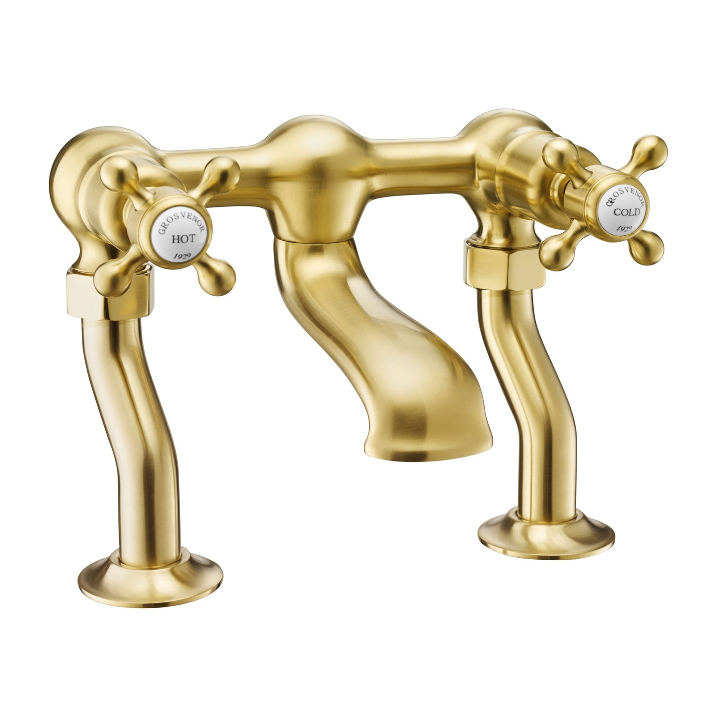JTP Grosvenor Cross Deck Mounted Bath Filler Tap