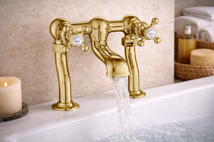 JTP Grosvenor Cross Deck Mounted Bath Filler Tap