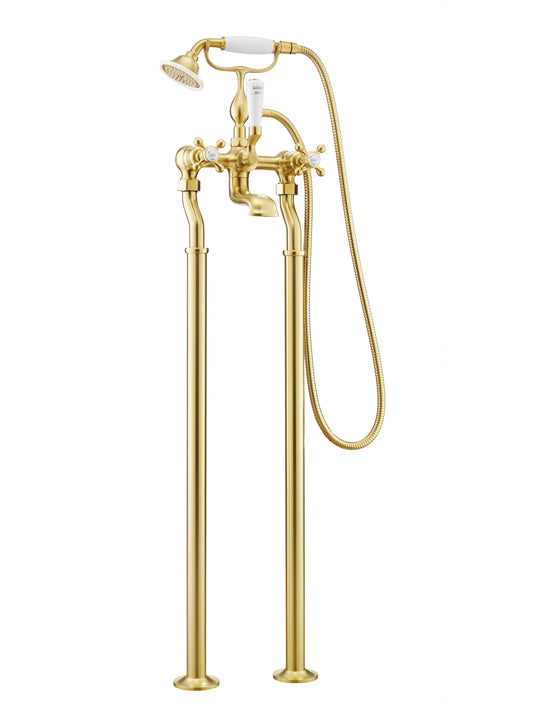JTP Grosvenor Cross Grosvenor Freestanding Bath Shower Mixer Tap With Kit