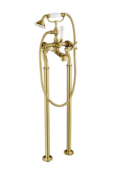 JTP Grosvenor Cross Grosvenor Freestanding Bath Shower Mixer Tap With Kit