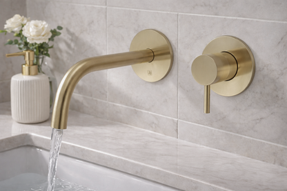 JTP Single Lever Wall Mounted Basin Mixer Tap