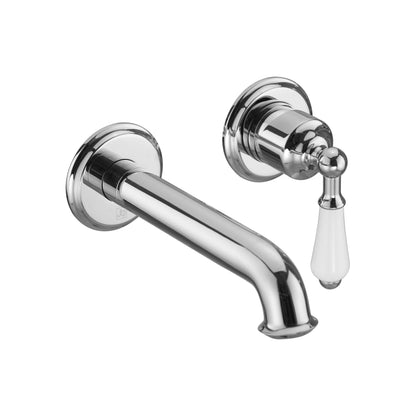 JTP Grosvenor Cross Single lever Wall Mounted Basin Mixer Tap