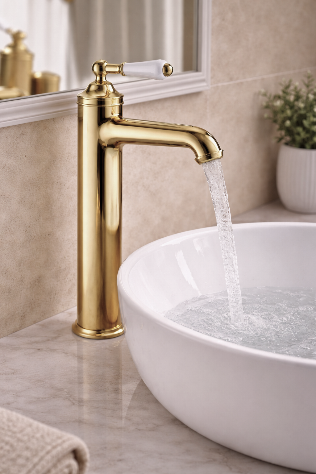 JTP Grosvenor Cross Tall Single Lever Basin Mixer Tap