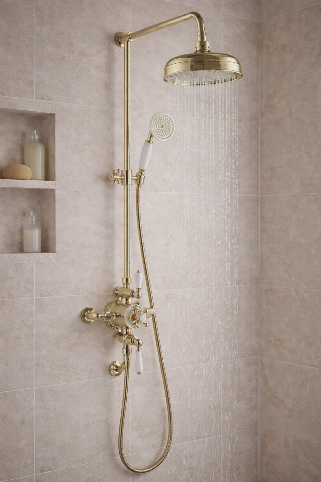 JTP Grosvenor Cross Grosvenor Exposed Thermostatic valve with Riser & Kit