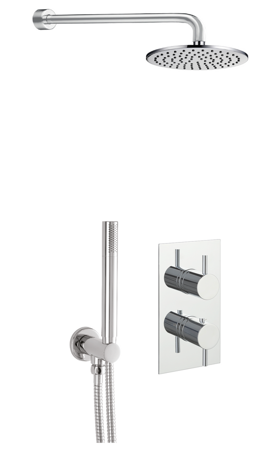 JTP Florence 2 outlet shower valve combo - Concealed
