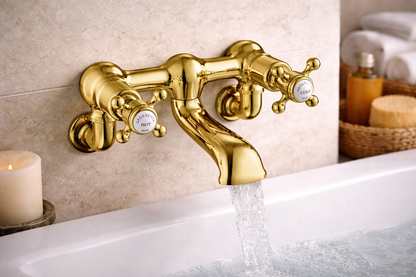 JTP Grosvenor Cross Bath Filler Tap Wall Mounted