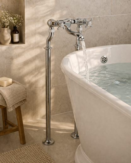 JTP Grosvenor Cross Grosvenor Freestanding Bath Filler Tap