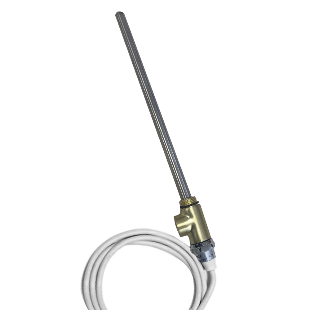 JTP Heating Element with T-Piece - Brushed Brass - 600W