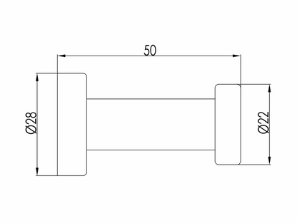 JTP Florence Single Robe Hook