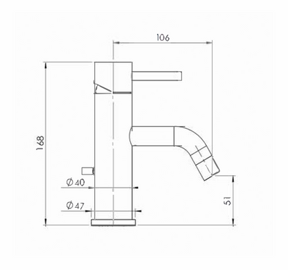 JTP Florence Round Single Lever Basin Mixer Tap
