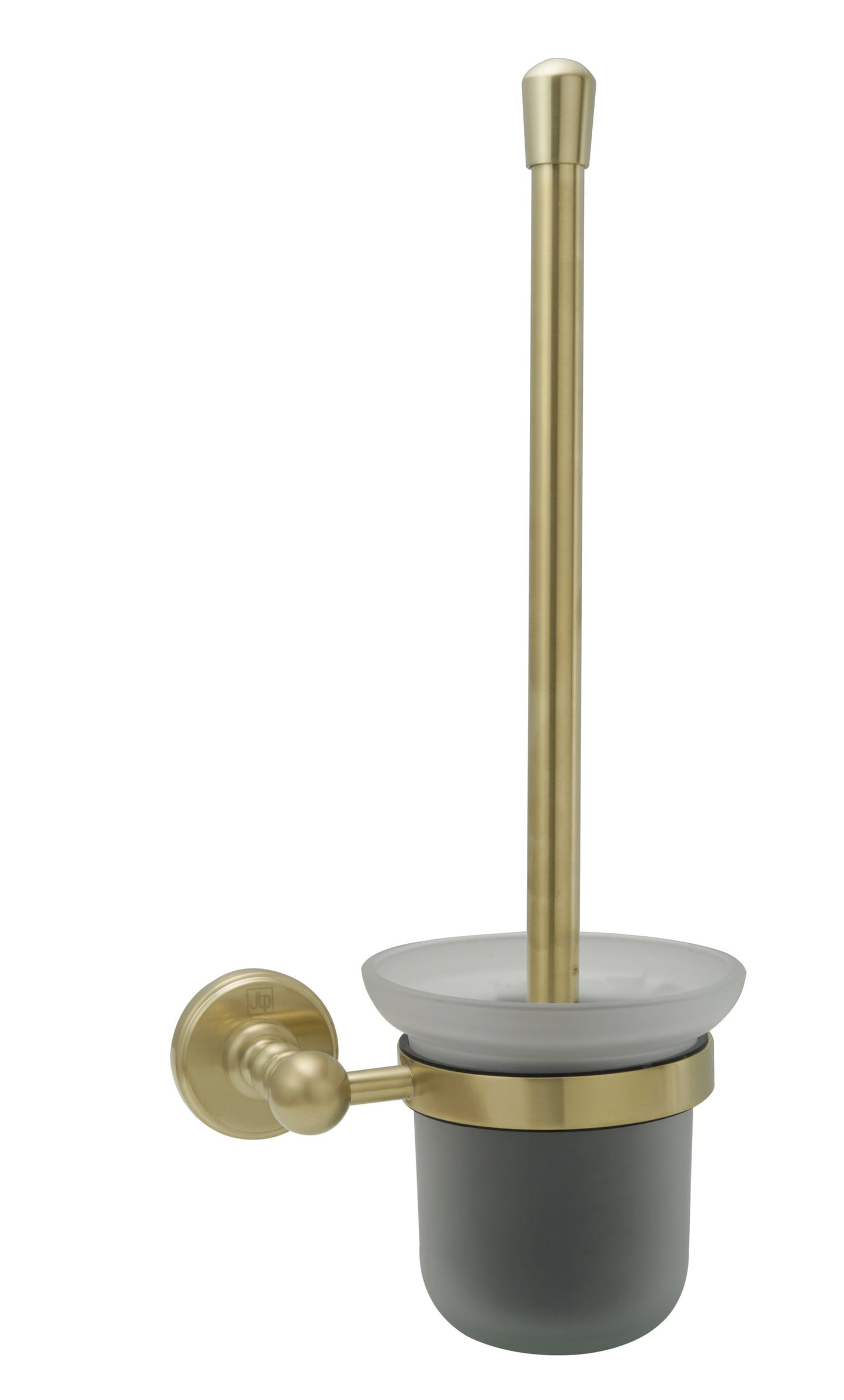 JTP Grosvenor Cross Toilet brush wall mounted frosted glass