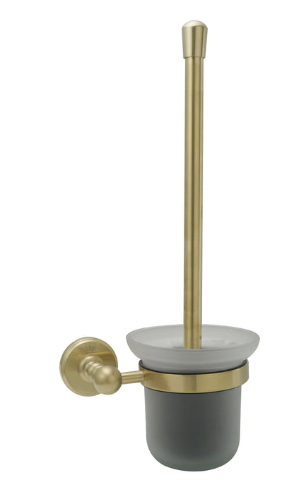 JTP Grosvenor Cross Toilet brush wall mounted frosted glass