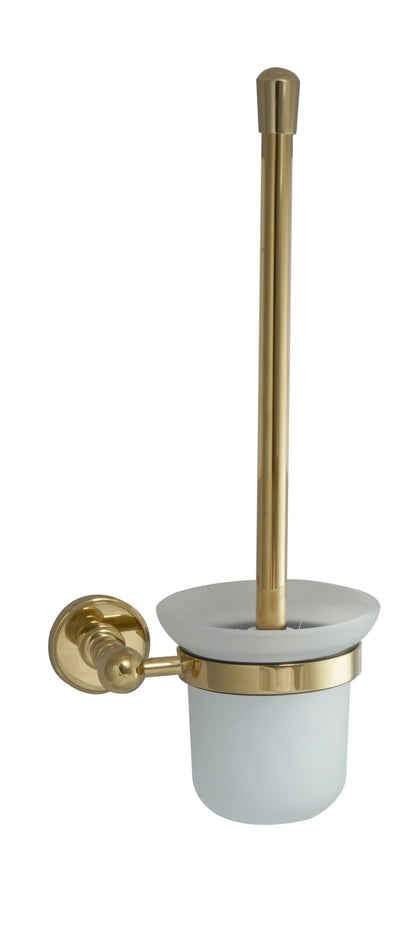 JTP Grosvenor Cross Toilet brush wall mounted frosted glass
