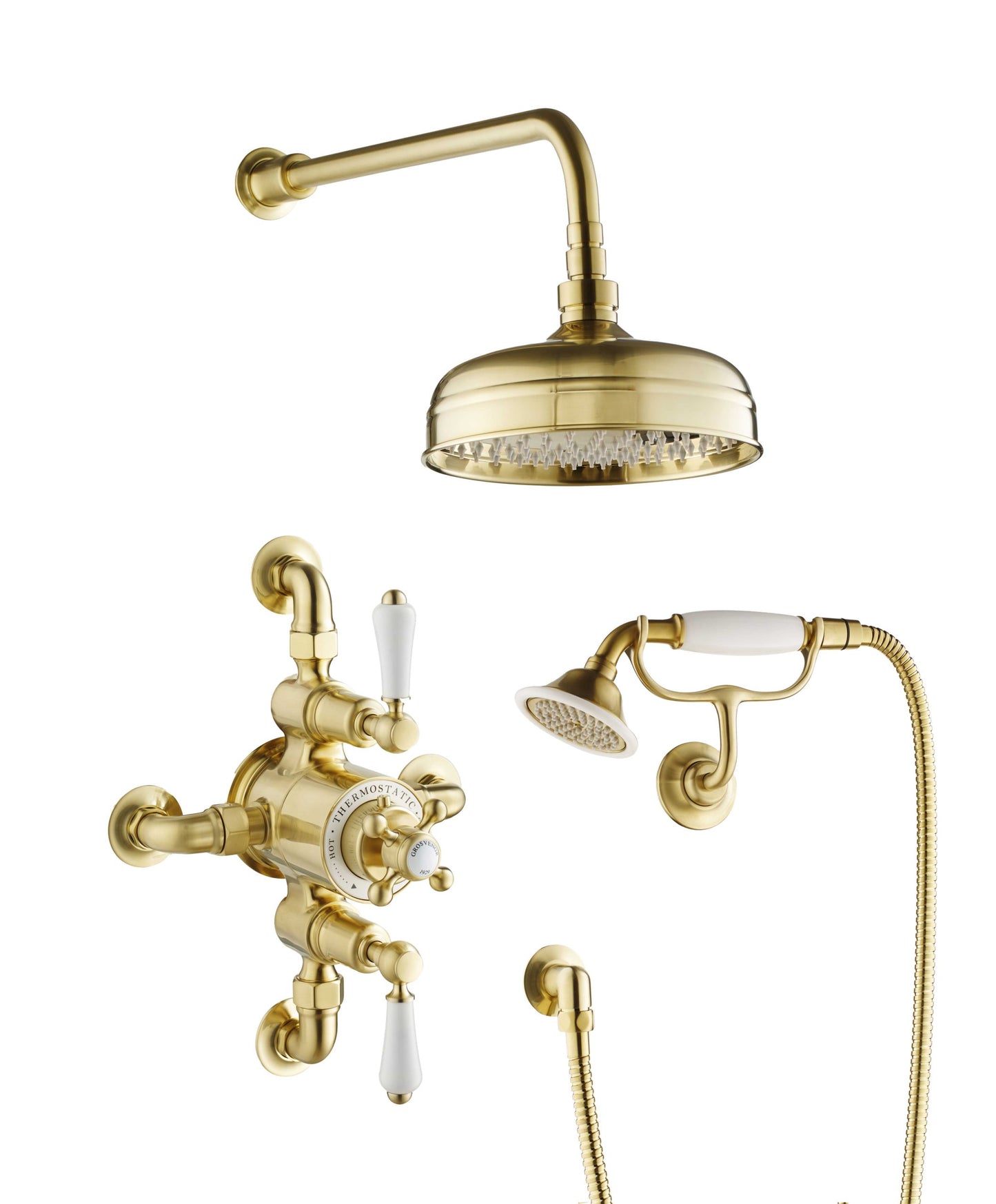 JTP Grosvenor Cross Grosvenor Thermostatic valve with 2 outlets
