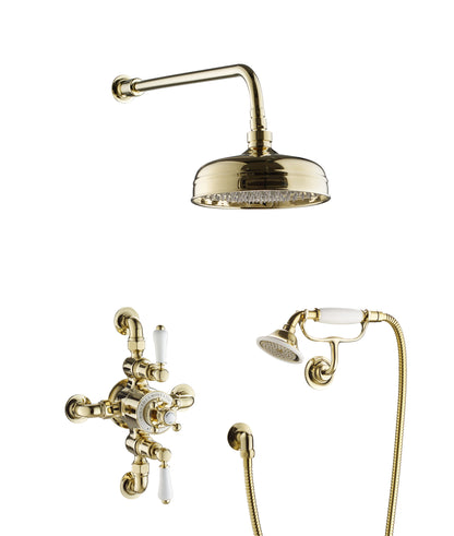 JTP Grosvenor Cross Grosvenor Thermostatic valve with 2 outlets