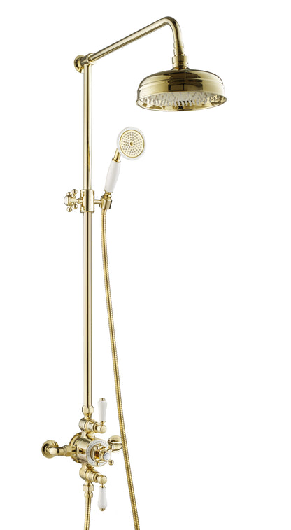 JTP Grosvenor Cross Grosvenor Exposed Thermostatic valve with Riser & Kit