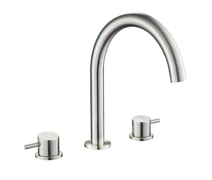 JTP VOS 3 Hole Deck Mounted Basin Mixer Tap