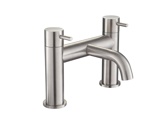 JTP Inox Bath Filler Tap Stainless Steel
