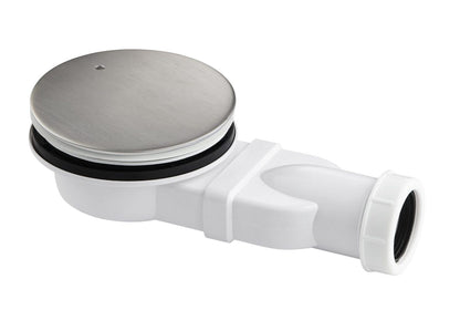 JTP Inox Slim Shower Waste accessory with stainless steel finish, designed for modern bathroom drainage systems.