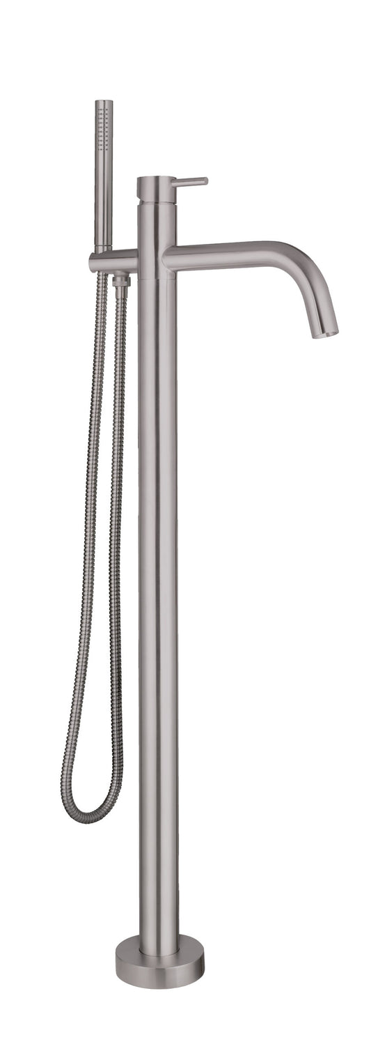 JTP floor standing bath shower mixer tap with kit, high pressure, modern design for bathroom bath and shower setup
