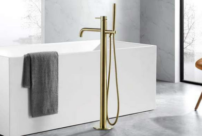 JTP VOS Floor Standing Bath Shower Mixer Tap with Kit, HP 1 - Designer Handle