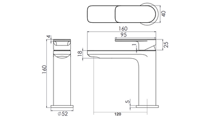 Tavistock Savour basin mixer tap with click waste, modern chrome finish, dual handles, installed on a bathroom sink.