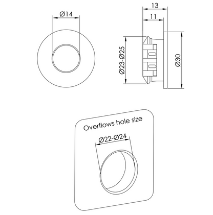 JTP VOS Overflow Cover, a durable accessory with a sleek design, shown in a close-up image highlighting its fit and finish.