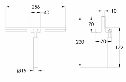 JTP VOS Squeegee and Double Sided Hook