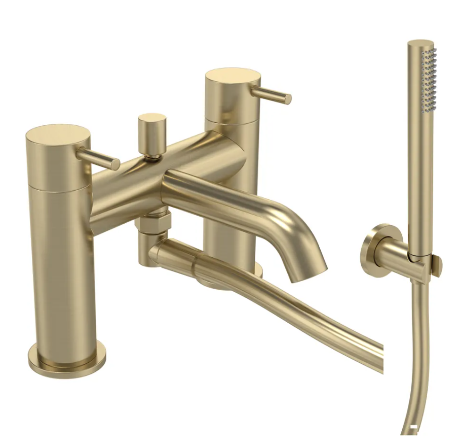 Cohort Lever Bath Shower Mixer - Brushed Brass
