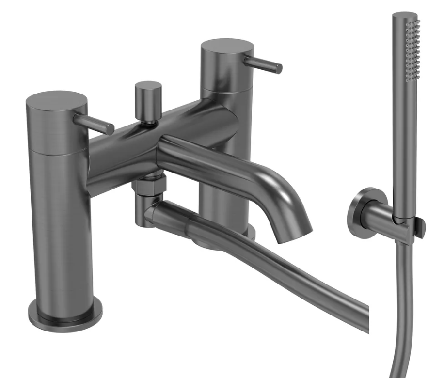 Cohort Lever Bath Shower Mixer - Gunmetal